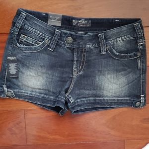 Silver brand jean shorts